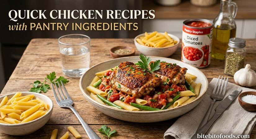 Quick Chicken Recipes with Pantry Ingredients: Easy Meals for Busy Weeknights