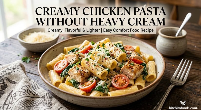Creamy Chicken Pasta Without Heavy Cream: Easy, Rich, and Delicious