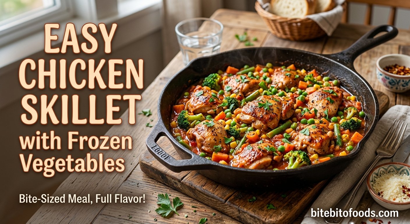 Easy Chicken Skillet with Frozen Vegetables: A Quick and Delicious One-Pan Dinner