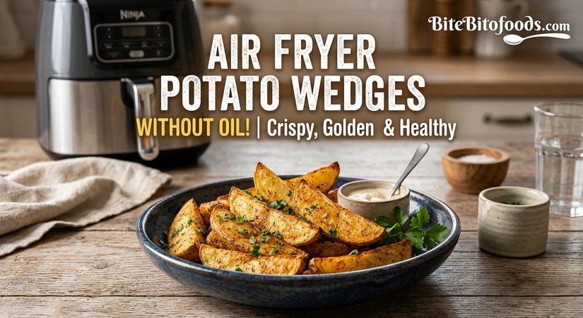 Air Fryer Potato Wedges Without Oil: Crispy, Golden, and Easy