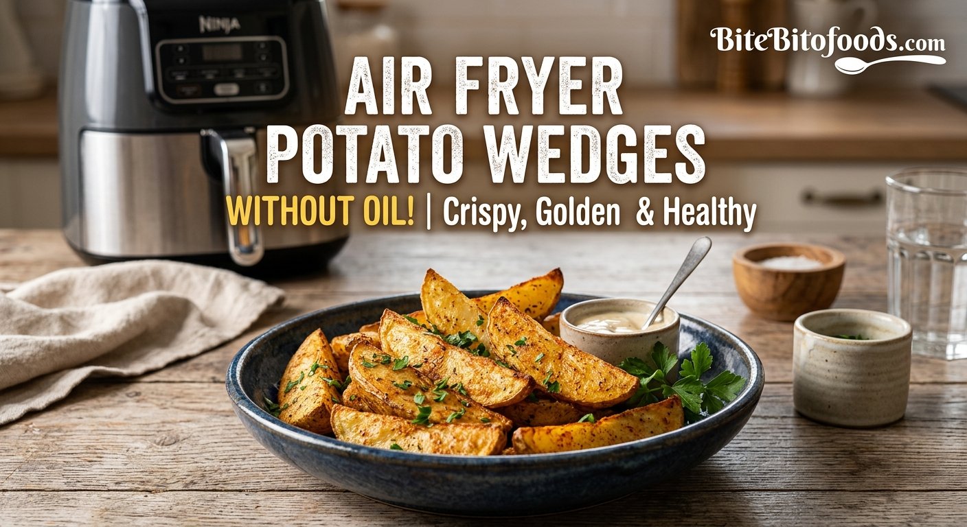 Air Fryer Potato Wedges Without Oil: Crispy, Golden, and Easy