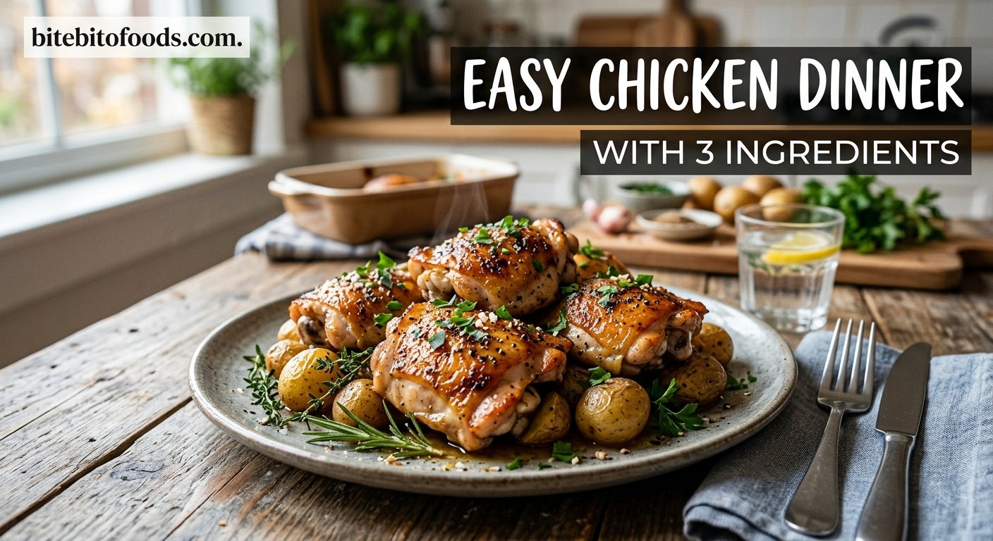 Easy Chicken Dinner with 3 Ingredients: A Simple and Delicious Recipe