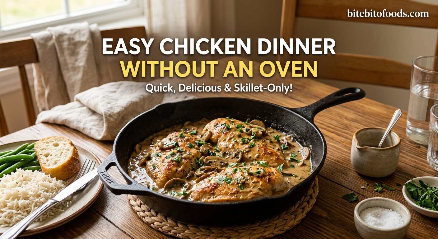 Easy Chicken Dinner Without an Oven: A Simple, Juicy, and Flavorful Recipe